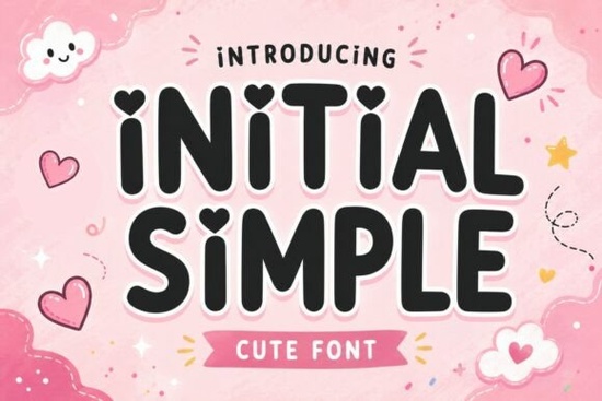 Initial Simple Font
